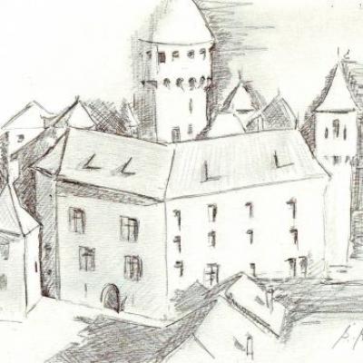 Chateau de montrottier dessin S Rouez